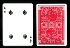 Playing card Star Wars Dark Side Red - 4 of Spades ZT 24