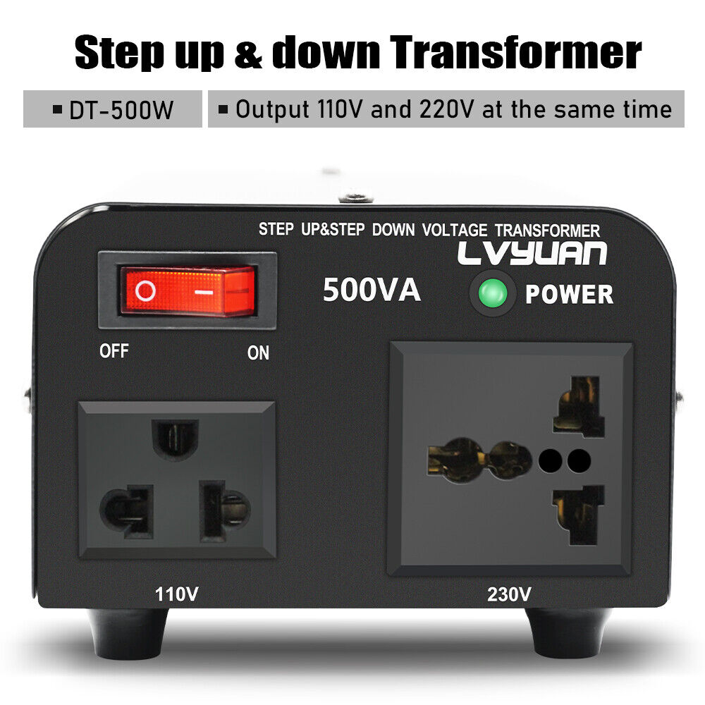500W Voltage Converter Transformer 220V to 110V 110V to 220V Step