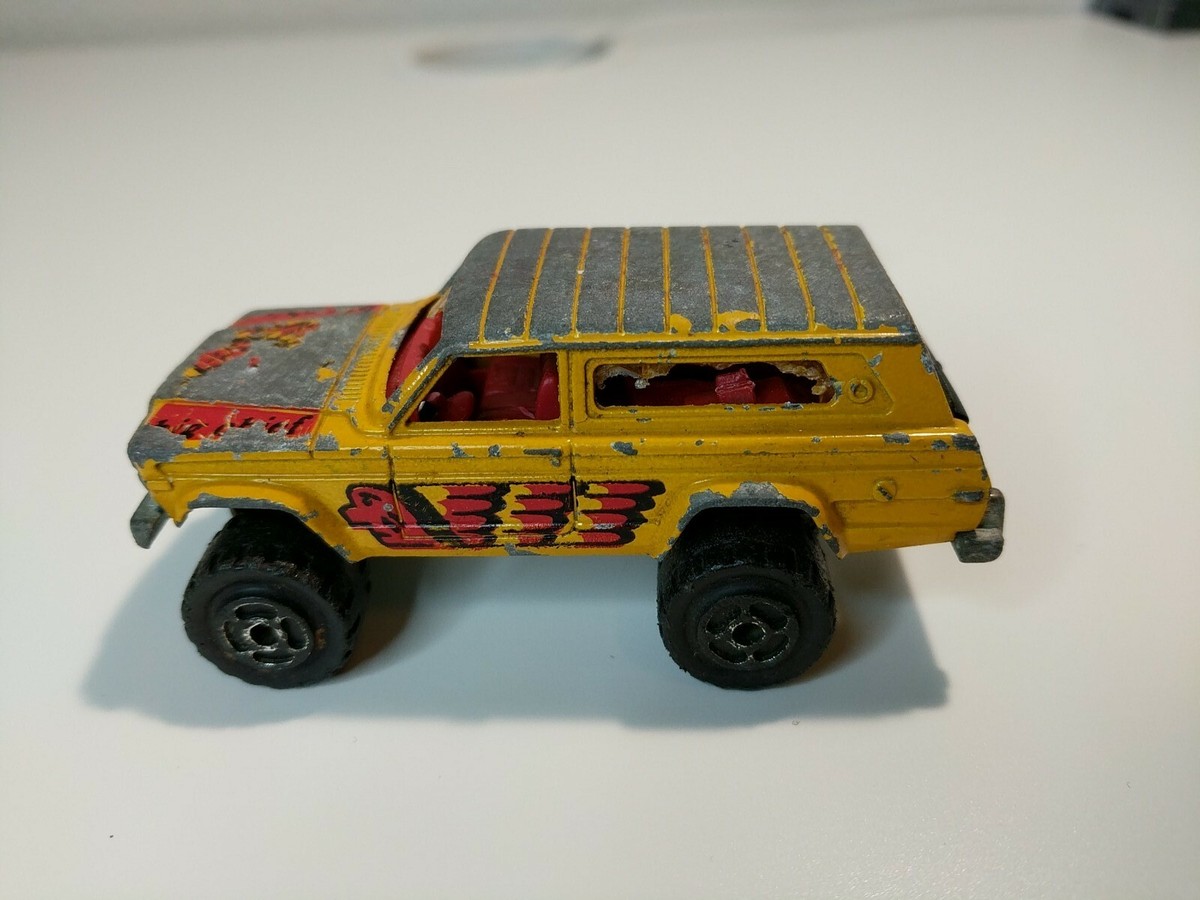 Majorette 4x4 Yellow Jeep Cherokee No 236 Big Chief Vintage