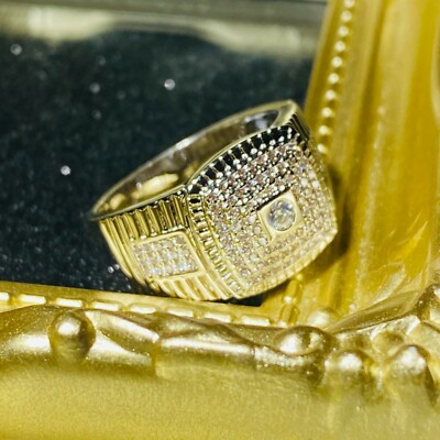 Mens Jewelry - 14K White Gold Iced Out VVS Pinky Ring | 18.1 Grams