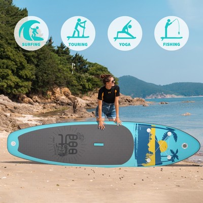 FunWater Stand Up Paddle Board Surfboard Aufblasbares Board mit Paddel und Pumpe