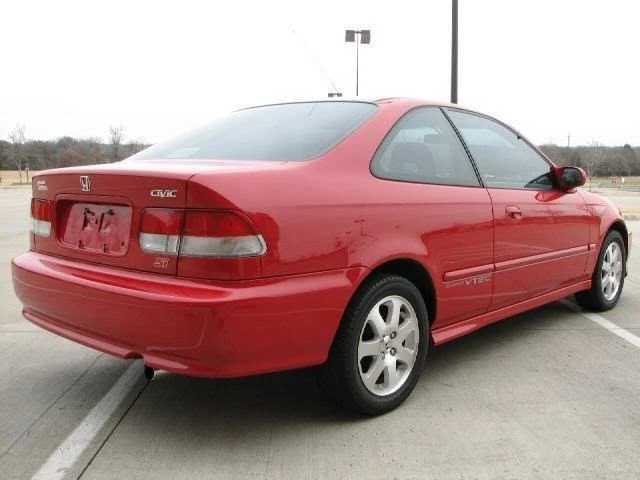 Para 96-00 Honda Civic Coupe 2dr Si lanternas traseiras vermelhas claras fosco estilo original 4 peças - Imagem 3 de 3