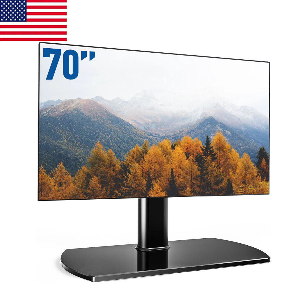 Universal Swivel Tabletop Tv Stand Base Looks Simple Elegant Wont Take Lot Sapce