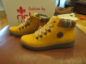 rieker yellow boots