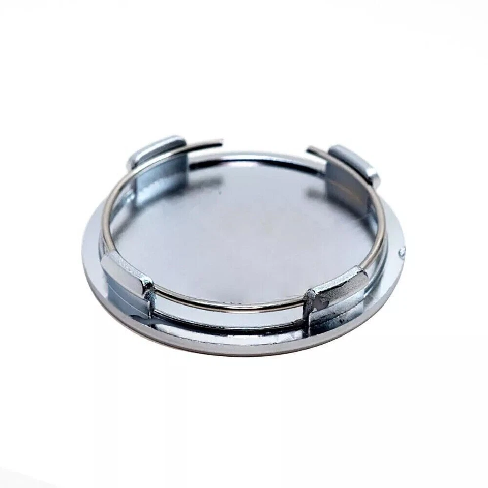 4X Silver Black Car Universal 63mm Dia w/Clip Wheel Tyre Center Hub Caps Cover - Imagem 4 de 4