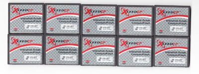 #ad Lot 10x Smart Xceed 1GB Industrial CF Compact Flash Memory Cards $54.99