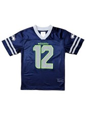 Boys Navy NFL Team Apparel Seattle Seahawks Football Jersey Shirt
