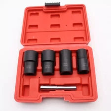1/2" Twist Socket Drive Wheel Lug Nut Damaged,Stripped Remover 17 19 21 22mm 5PC