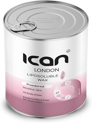 Ican London Haarentfernungsstreifenwachs, pulverisiert fettlöslich, empfindliche Haut, 800 ml