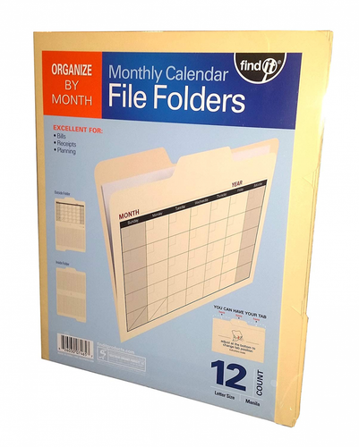 calendar-file-folders-12-pack-manila-ft07465-ebay
