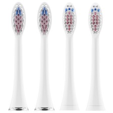 Tristan Auron Aufsätze für elektrische Schallzahnbürsten 4er Set - weiß
