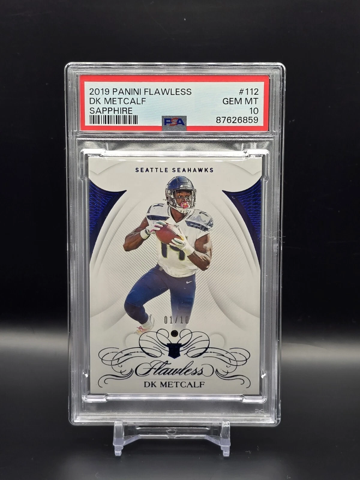 DK Metcalf Panini Flawless #112 Sapphire