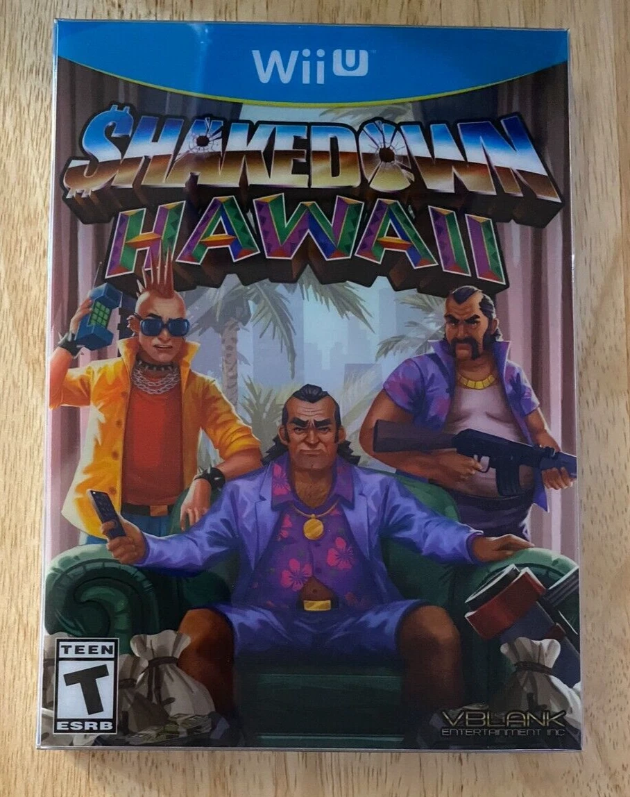Shakedown Hawaii Special Edition game for Nintendo Wii U New Sealed VBlank