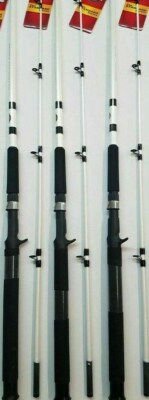 LOT 3 ZEBCO AUTHENTIC SERIES 6'6'' 2-PIECE MEDIUM HEAVY CASTING NEW RODS CATFISH!