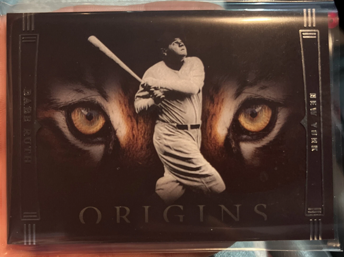 2023 Panini Chronicles Origins Tiger Eyes Babe Ruth Case Hit SSP #TIG-BR Yankees