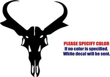 Vinyl Decal Sticker - Antelope Skull Hunt Antler hunting Car Truck JDM Fun 6"