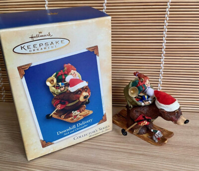 Hallmark Keepsake Ornament Downhill Delivery Nick & Christopher 2004 New