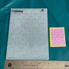 Cuttlebug Provo Craft Swirls Background Embossing Folder Scrapbooking Cards