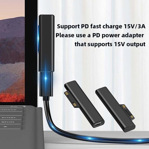 Type-C Female PD Converter for Surface Pro 3 4 5 6GB Surface Book USB C Adapter