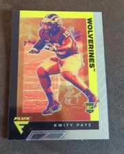 2021 Chronicles Draft Picks Flux Orange #230 Kwity Paye (RC) NM! Michigan/Colts