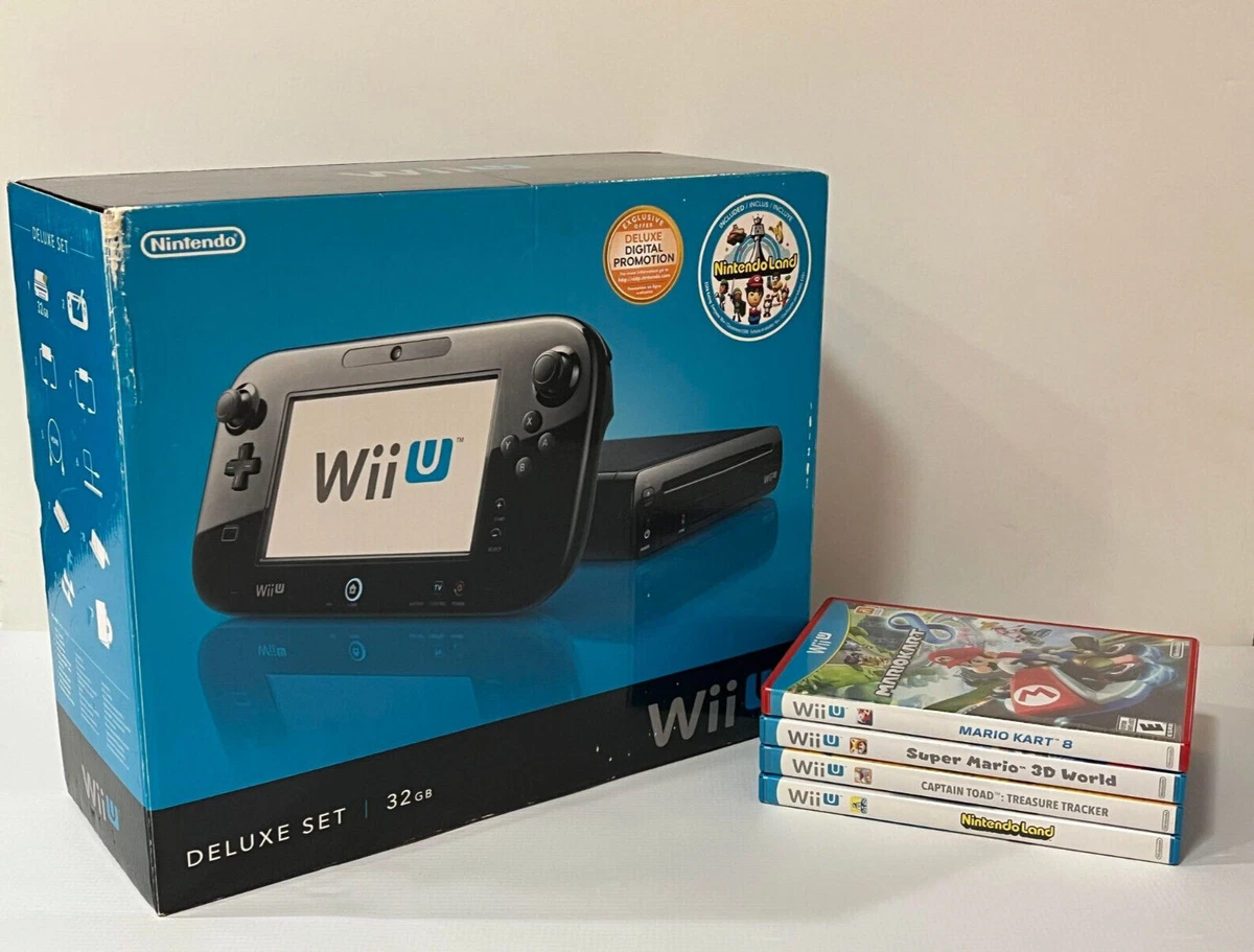 Wii U Console Black 32GB Complete Bundles and Sets! You Pick Games