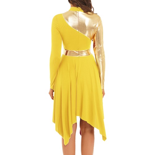 Damen Gymnastik Praise Ballettanzug Performance Kleid Metallisch Modern Church - Bild 69 von 98