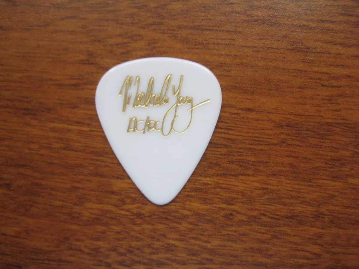 Rare ACDC AC DC Malcolm Young Signature Guitar Pick eBay