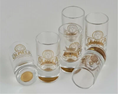 Olmeca Tequila Gold Shotglas 6er Set Schnaps Stamper Pinnchen Gläser (7198-6)
