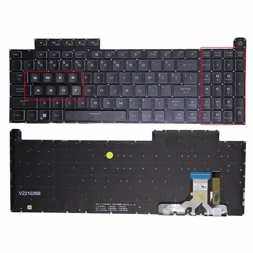 New US keyboard For ASUS ROG Strix G814J G814JV G814JZ G814JI JU RGB Backlit 18" - Picture 3 of 6