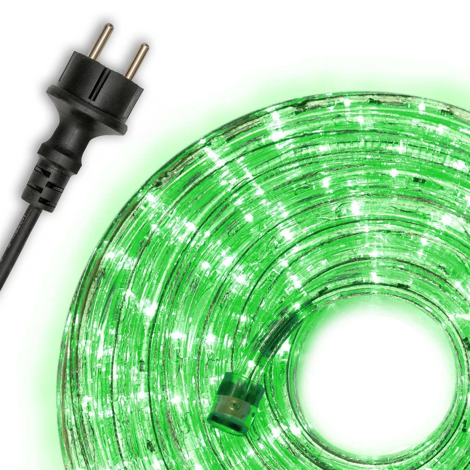 10 m LED Lichterschlauch Leucht-Schlauch 240 LED grün Weihnachtsbeleuchtung Xmas - Bild 1 von 4