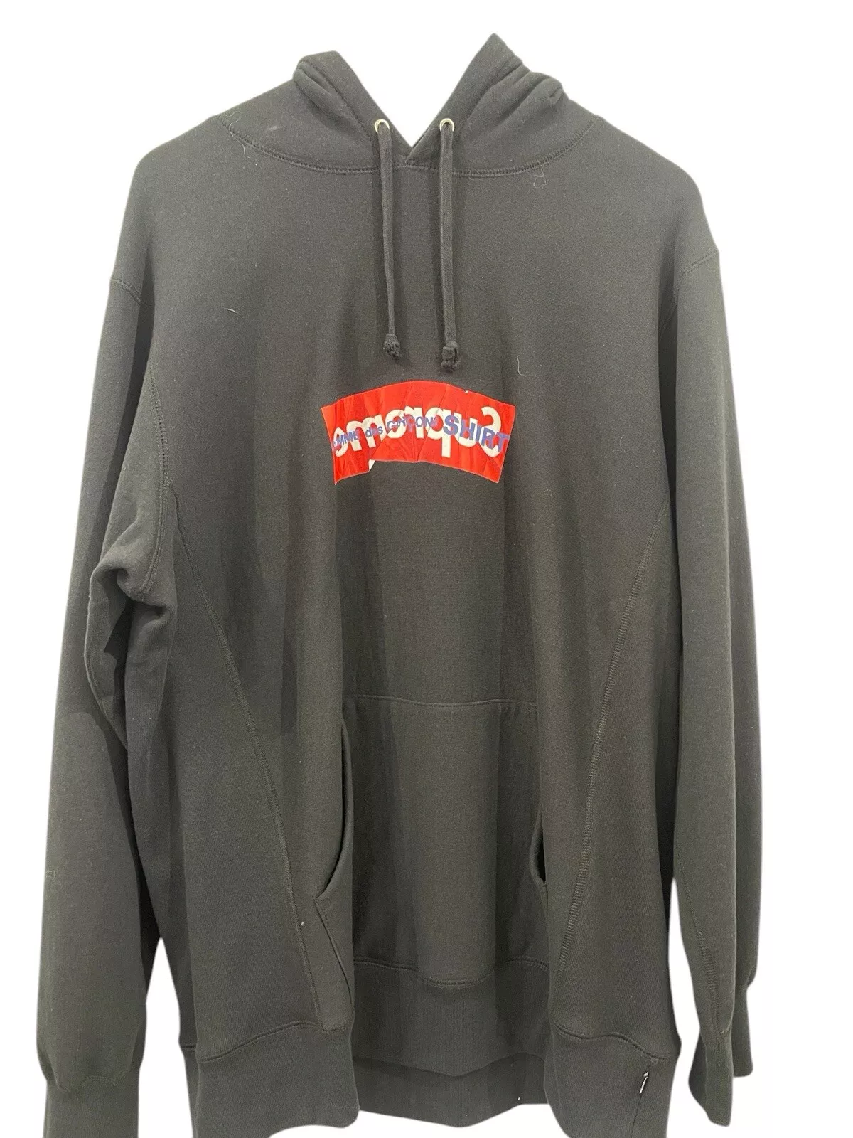 Sweat à capuche Supreme x Comme Des Garçons Box Logo   Taille XL