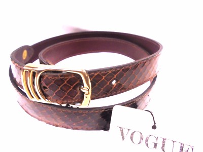 Cintura VOGUE donna vero PITONE marrone 95 Belt python women