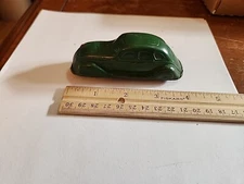 Vintage  Sun Rubber 4" Rubber Sedan Automobile Toy Car.