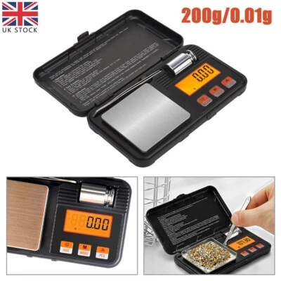 Portable Criacr Brifit Digital Pocket Scale 200g/0.01g Milligram Scale UK