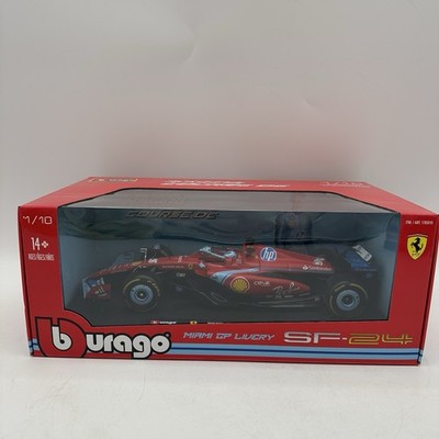 Ferrari SF-24 Miami GP #16 Charles Leclerc F1 2024 1/10Bburago Die-cast Car New