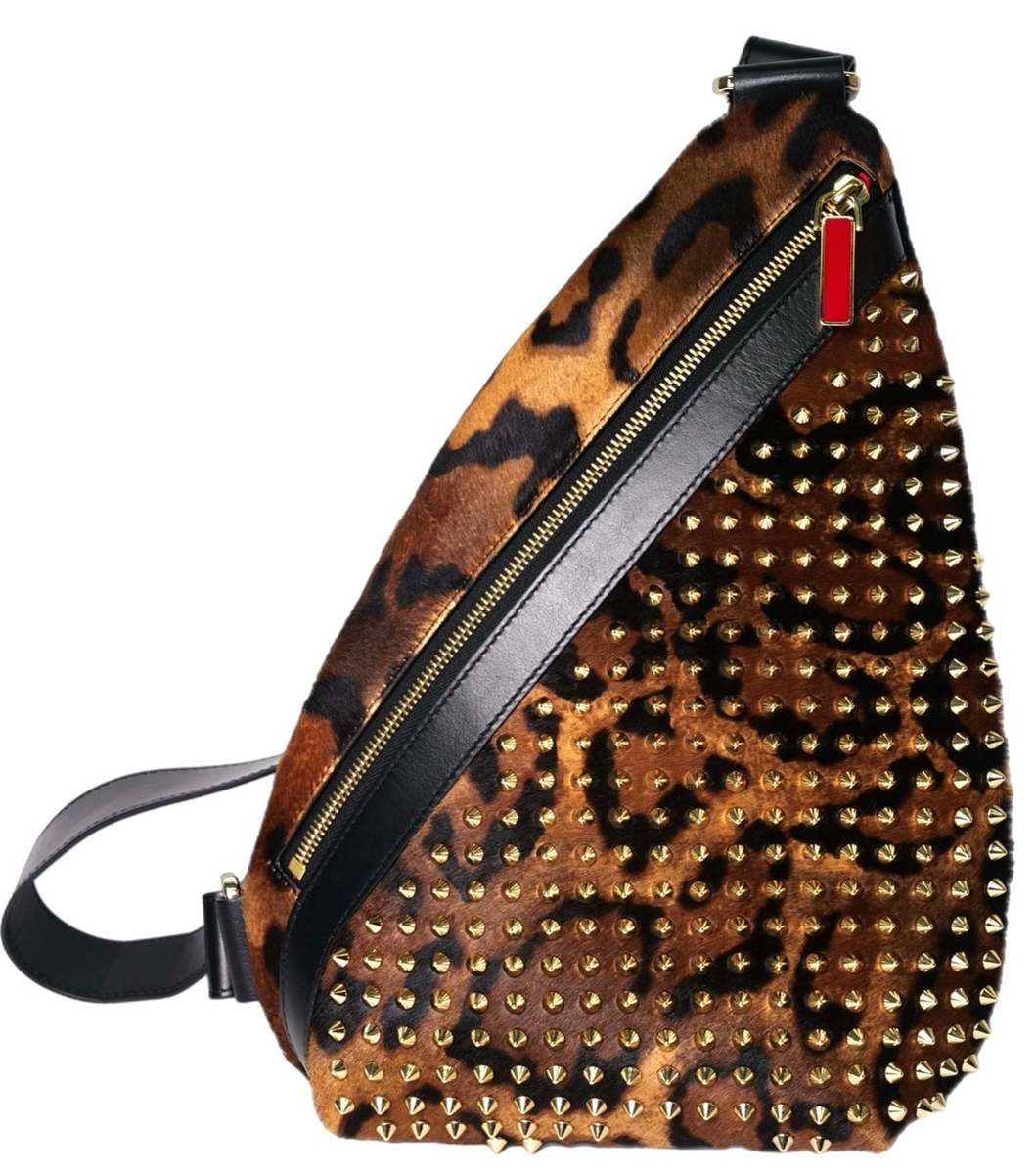 CHRISTIAN LOUBOUTIN Funky Crossbody Bag Pouch Bengali printed