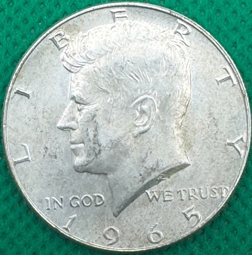 1965 KENNEDY HALF DOLLAR-BU-40% Silver(324c)