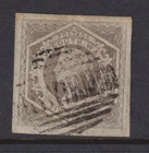 NSW 1854 6d Grey  DIADEM - imperf-4 margins-wmk 6- SG94 Cat £55+VFU