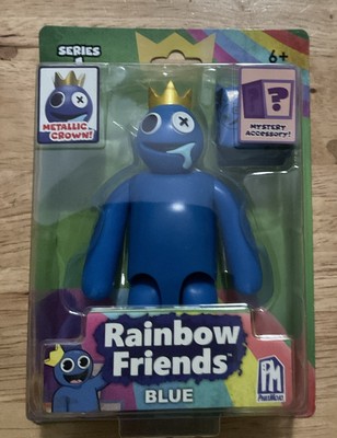 Rainbow Friends Series 1 Figure Blue With Mystery Accessory, Metallic Crown, NIP