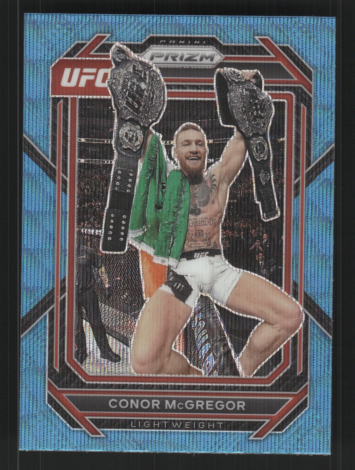 2023 2023 Panini Prizm UFC Conor McGregor #125 Blue Wave Prizm