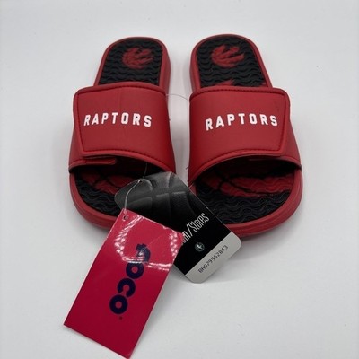 Foco Toronto Raptors NBA Slide Sandals Youth Size L (2-3) New *READ*