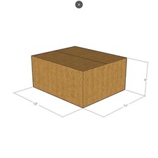 5 13x11x6 Kraft Brown Corrugated Shipping Boxes 32 ECT Single-Wall New