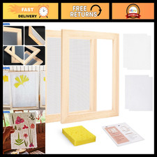 DIY Paper Making Kit - A5 Wooden Screen, Frames, Mould  Deckle for Crafts