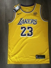 Nike LeBron James Icon Edition Swingman Men's Jersey (LA Lakers), Amarillo/Field