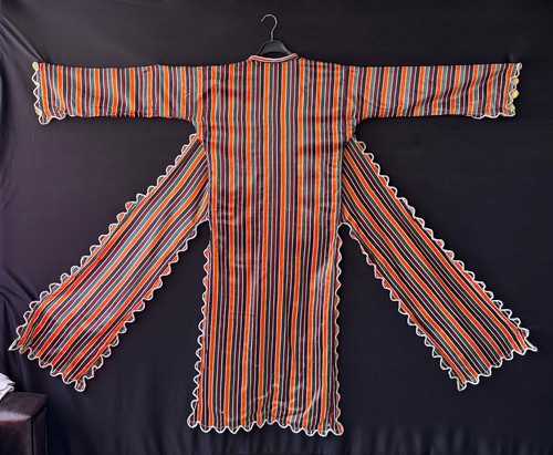 Antique Silk Anatolian Women's Costume, Anatolian Three Skirts, Ottoman Kaftan - Picture 2 of 11