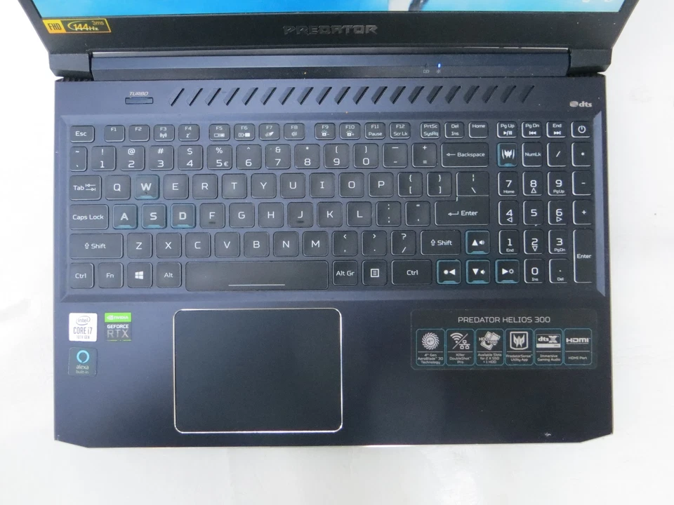 Acer Predator Helios 300 Gaming Laptop i7-10750 RTX2060 144hz 16GB RAM 1.5TB SSD - Image 3 of 4