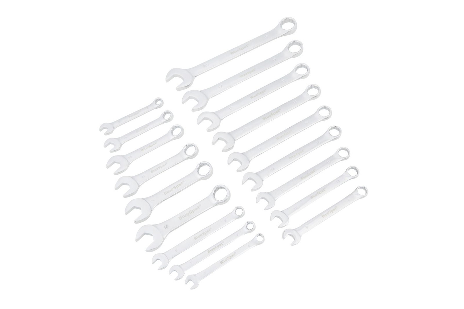 Blue Spot Tools 04118 18pc Metric Assorted Spanner Set (6-19MM)