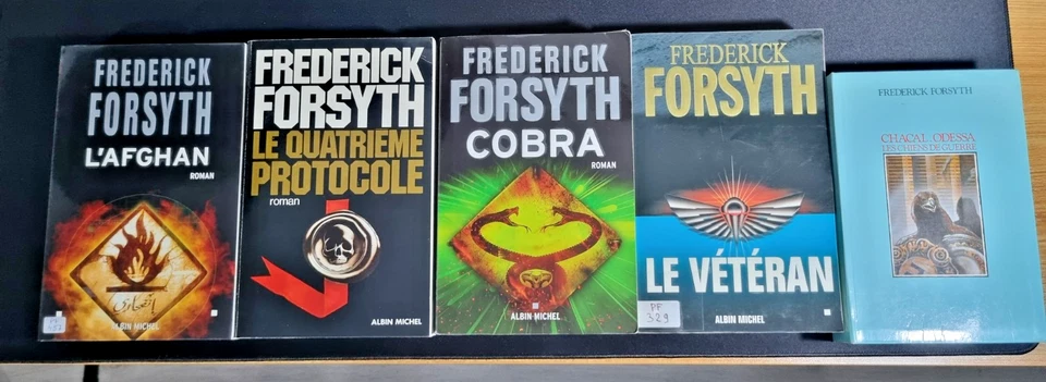 5 Livres Policiers Frederick Forsyth Première éditions Françaises Grand format - Photo 1/4
