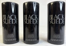 Lot Of 3 Avon Black Suede Men's Body Powder Talc 2.65 oz each NEW 2013