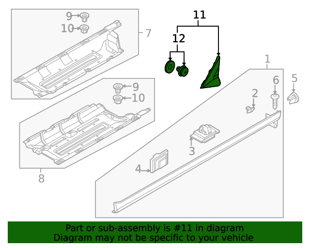 Genuine Kia Corner Molding 86210-P1000 | eBay